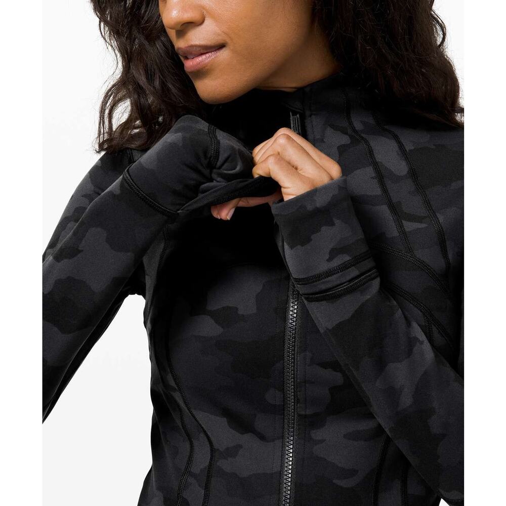 Lululemon Define Jacket Heritage 365 Camo Deep Coal Multi Size 10 W4AWFS *EUC - Picture 8 of 12
